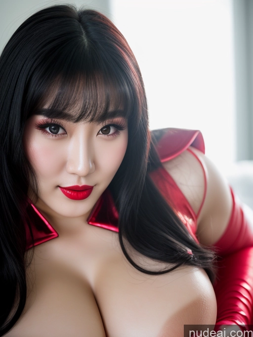 related ai porn images free for Woman Huge Boobs Beautiful Lipstick Big Ass Fairer Skin 30s Happy Seductive Black Hair Slicked Korean Close-up View Devil Bright Lighting Sexy Face