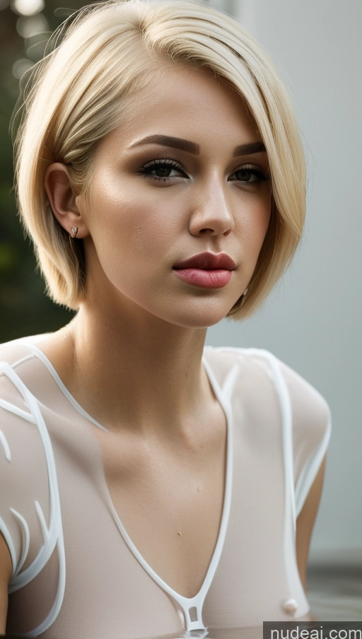 related ai porn images free for Short Hair Wet T-Shirt Blonde Pouting Lips