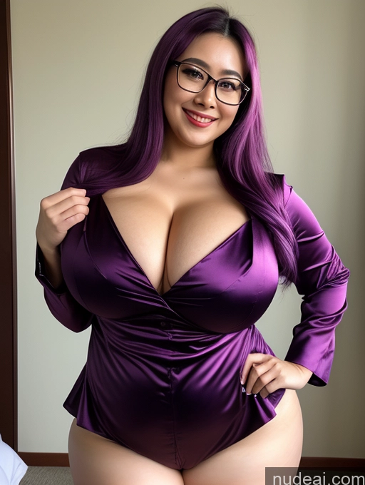 related ai porn images free for Woman One Busty Huge Boobs Perfect Boobs Beautiful Glasses Small Ass Thick Chubby Fat Perfect Body 30s Happy Indonesian Close-up View Satin Devil Purple Hair