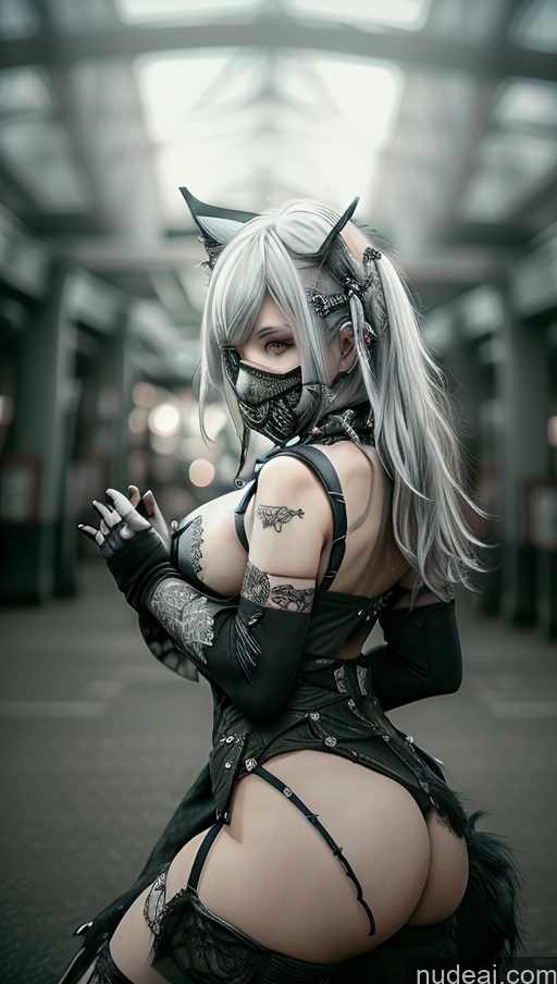 related ai porn images free for Close-up View Goth Gals V2 Dangerous Beast Cosplay Straddling Busty Perfect Boobs White Hair Face Mask Spread_legs, Pussy, Split_legs Gothic Punk Girl