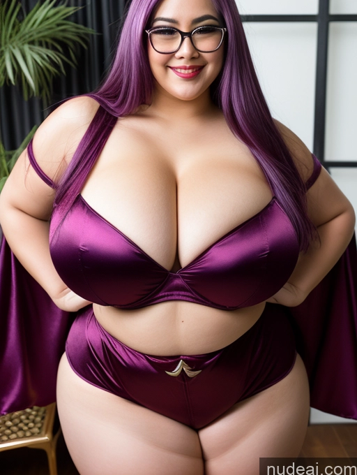 related ai porn images free for Woman One Busty Huge Boobs Perfect Boobs Beautiful Glasses Small Ass Thick Chubby Fat Perfect Body 30s Happy Purple Hair Indonesian Close-up View Devil Satin