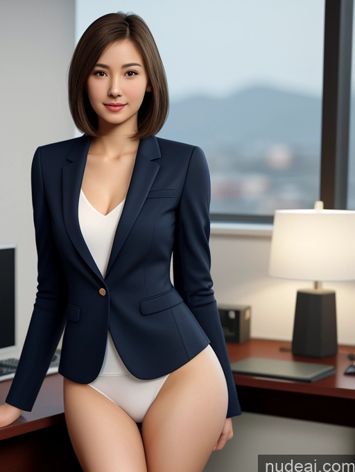 related ai porn images free for Woman One Small Tits Skinny Small Ass Fairer Skin 18 Bobcut Brunette Korean 3d Front View Spreading Legs Long Legs Suit Sexy Face Office Professor