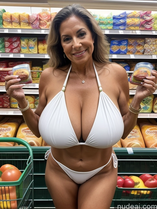 related ai porn images free for Milf One Busty Huge Boobs Tanned Skin Native American Grocery Front View Microkini Thong 60s