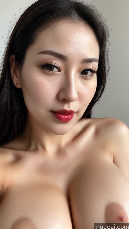 related ai porn images free for Woman One Huge Boobs Beautiful Lipstick Fairer Skin Black Hair Slicked Close-up View Detailed Simple Korean 30s