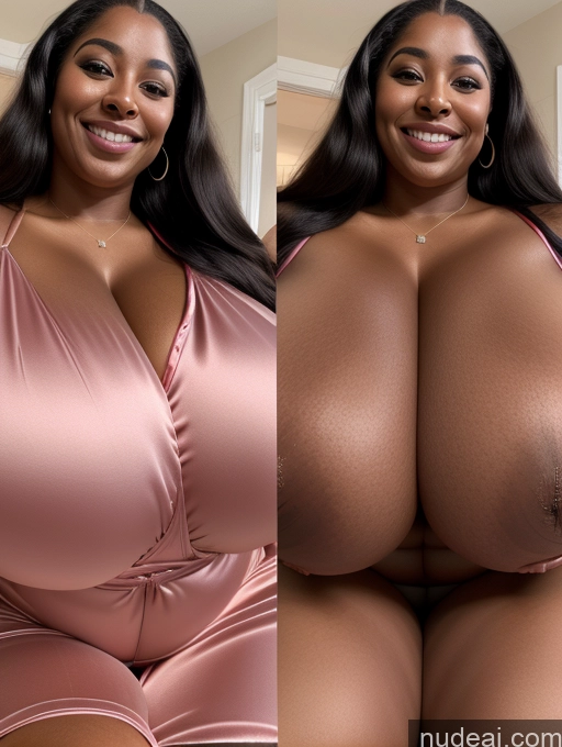 related ai porn images free for Huge Boobs Perfect Boobs Beautiful Long Hair Laughing African Cleavage 30s Happy Satin Close-up View Busty Onoff