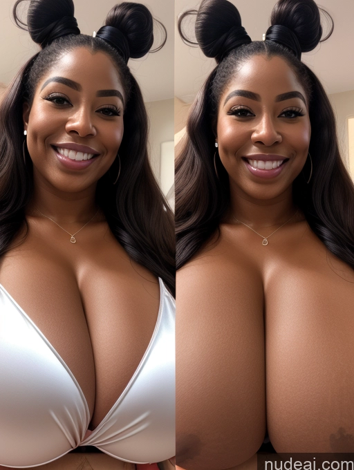 related ai porn images free for Huge Boobs Perfect Boobs Beautiful Long Hair Laughing African Cleavage 30s Happy Satin Close-up View Busty Onoff