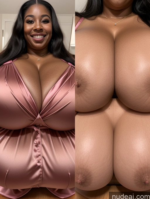 related ai porn images free for Huge Boobs Perfect Boobs Beautiful Long Hair Laughing African Cleavage 30s Happy Satin Close-up View Busty Onoff