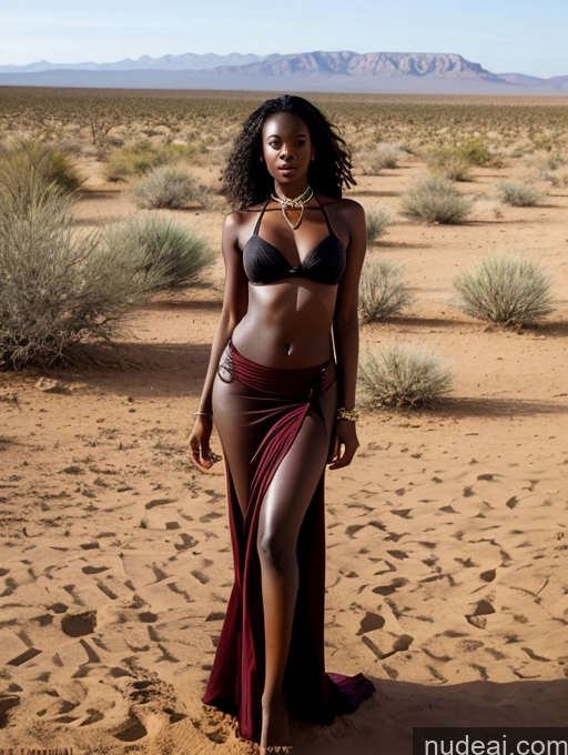 related ai porn images free for Seductive Sexy Face African Black Hair Messy Dark Skin Big Hips Skinny Desert Long Skirt Bow Tie