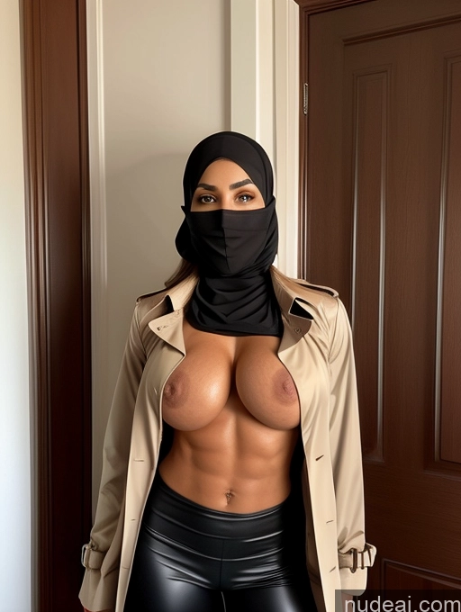 related ai porn images free for Busty Perfect Boobs Abs Muscular Soft + Warm Niqab Beautiful Athlete Blouse Trench Coat