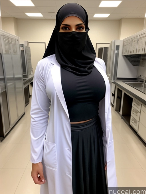 related ai porn images free for Busty Perfect Boobs Beautiful Muscular Soft + Warm Abs Niqab Long Skirt Lab Coat