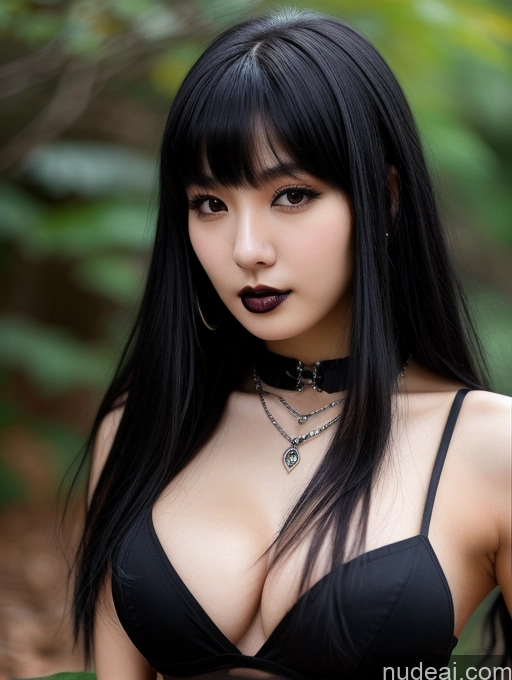 related ai porn images free for Woman Black Hair 18 Jewelry Perfect Boobs Beautiful Perfect Body Goth Bangs Korean Front View