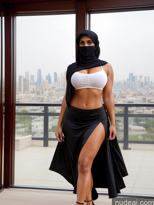 related ai porn images free for Busty Perfect Boobs Beautiful Muscular Abs Perfect Body Niqab High Heels Blouse Long Skirt