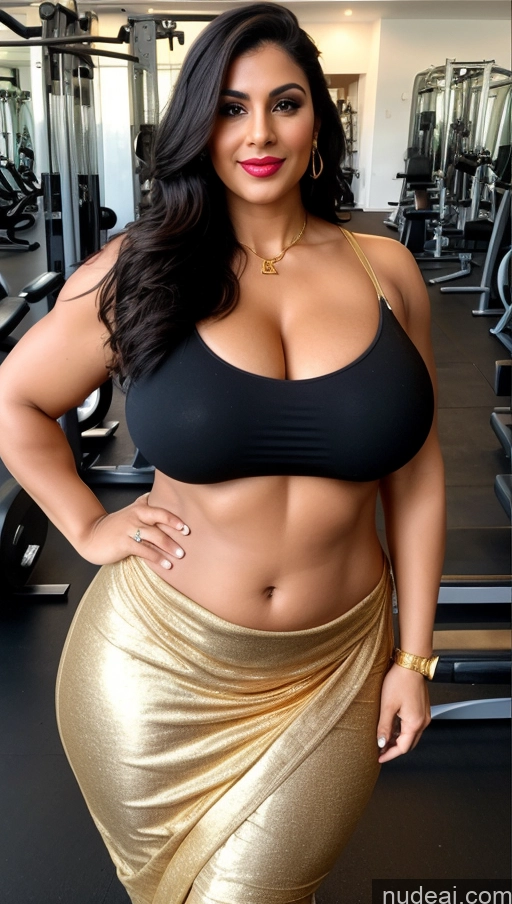 related ai porn images free for Huge Boobs Lipstick Muscular Big Ass Abs Chubby Fairer Skin Black Hair Long Hair Sari Gold Jewelry Working Out Gym