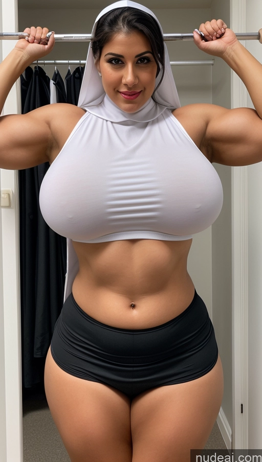 related ai porn images free for Huge Boobs Lipstick Muscular Big Ass Abs Chubby Fairer Skin Black Hair Long Hair Indian Nun Changing Room Working Out