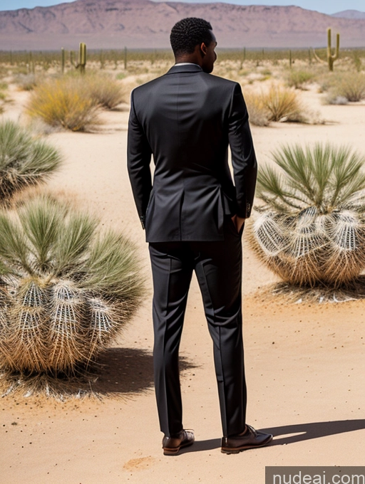 related ai porn images free for Black 30s Desert Suit Back View Bending Over