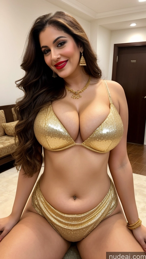 related ai porn images free for Milf Busty Beautiful Lipstick Thick Chubby Big Hips Fairer Skin 20s Happy Seductive Brunette Long Hair Russian Party Front View Spreading Legs Cleavage Gold Jewelry Salwar