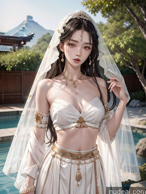 related ai porn images free for Model Skinny Beautiful 18 White Hair Japanese Long Hair Two China Goddess Fashion