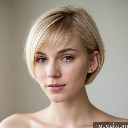 related ai porn images free for Woman Beautiful 18 Sexy Face Blonde Short Hair Russian Fairer Skin Close-up View