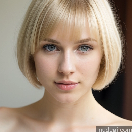 related ai porn images free for Woman Beautiful 18 Sexy Face Blonde Short Hair Russian Fairer Skin Close-up View