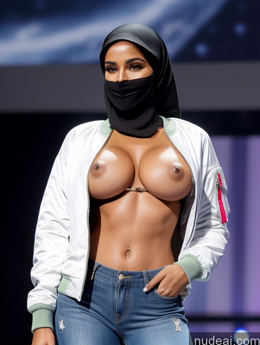 related ai porn images free for Miss Universe Model Abs Beautiful Busty Perfect Boobs Perfect Body Jacket Blouse Bomber Niqab