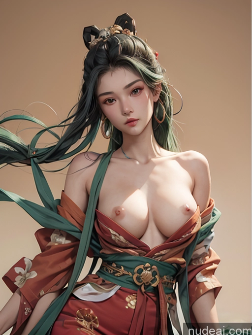 related ai porn images free for Model One Beautiful Skinny 18 Green Hair Long Hair Japanese Dunhuang (敦煌) V1