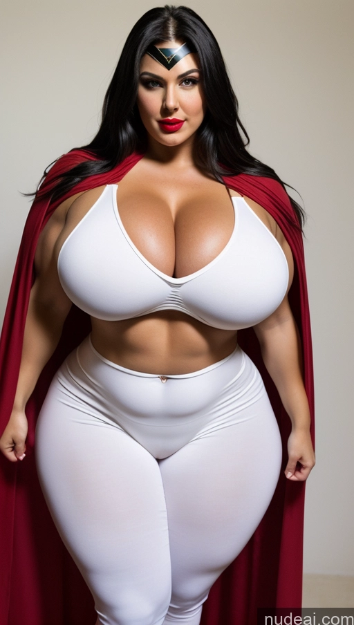 related ai porn images free for Huge Boobs Big Ass Lipstick Muscular Abs Chubby Fairer Skin Black Hair Long Hair Superhero