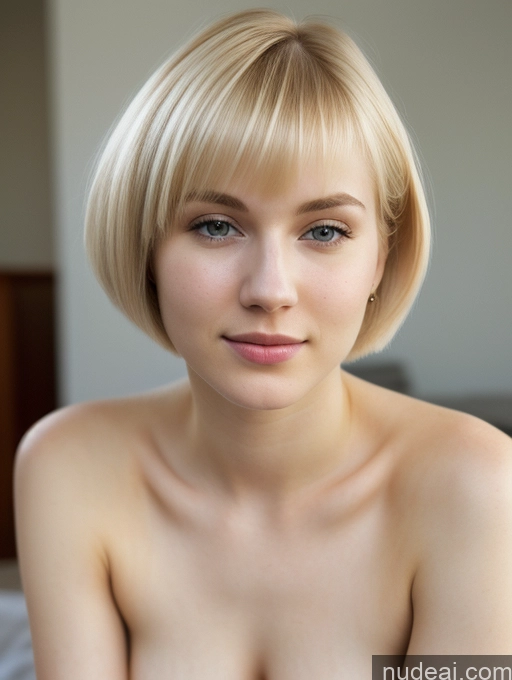 related ai porn images free for Woman Beautiful Fairer Skin 18 Blonde Short Hair Russian Close-up View