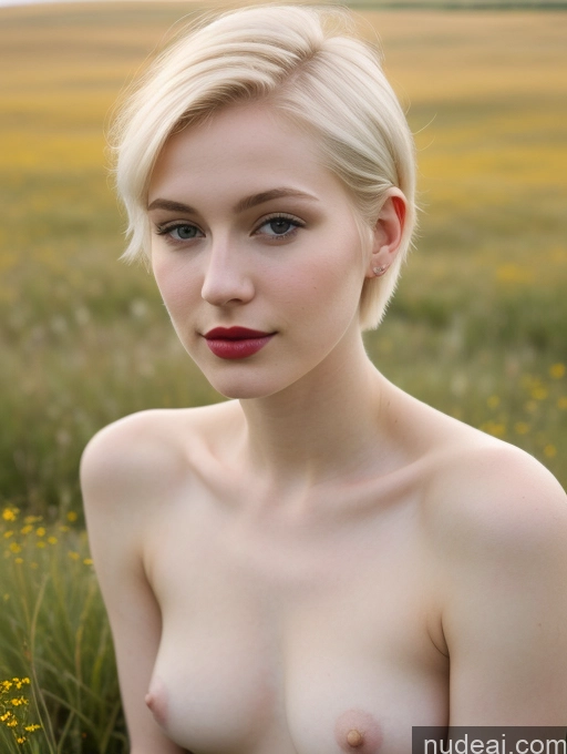 related ai porn images free for Woman Lipstick Beautiful Fairer Skin 18 Blonde Russian Meadow Close-up View Pixie