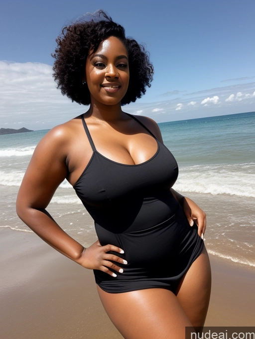 related ai porn images free for Black Hair Curly Hair African 30s Chubby Sundress Beach T-pose