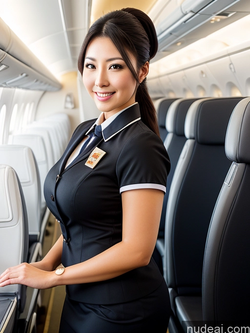 related ai porn images free for Detailed Black Hair Japanese Flight Attendant Busty Big Ass Ponytail