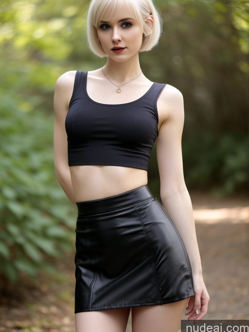 related ai porn images free for Woman Small Tits Beautiful Small Ass Skinny Fairer Skin 18 Blonde Pixie Russian Front View Goth Crop Top Mini Skirt