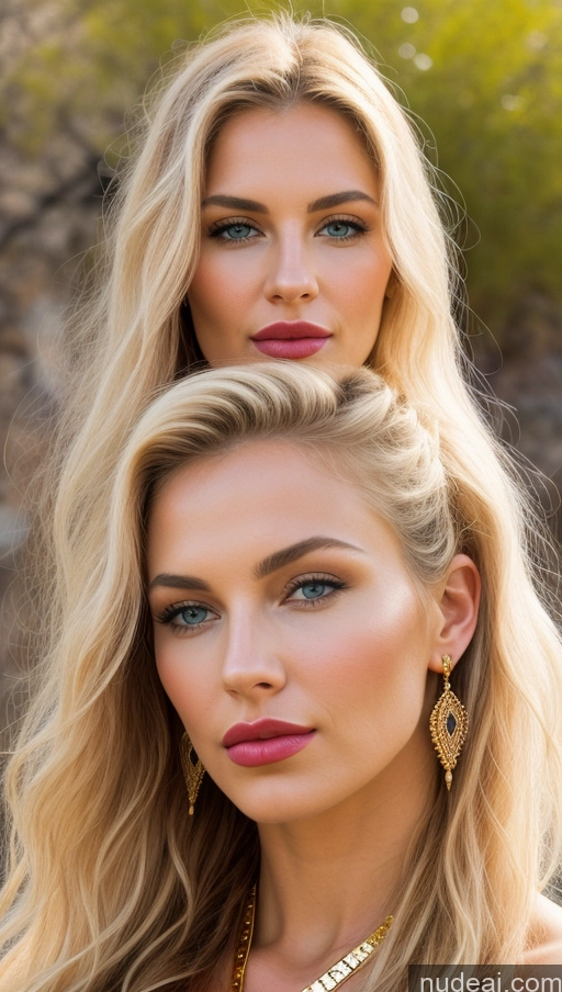 related ai porn images free for Model Small Tits Beautiful Lipstick Sexy Face Pouting Lips Blonde Scandinavian Oasis Cleavage Jewelry Gold Jewelry Bright Lighting Medieval Front View Painting Traditional Tribal Detailed Viking