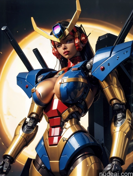 related ai porn images free for Cyborg Busty Abs Big Hips 30s Serious Cyberpunk Graphics Partially Nude Alternative Dark Skin Oiled Body SuperMecha: A-Mecha Musume A素体机娘