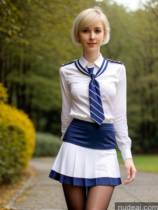 related ai porn images free for Woman Beautiful Small Tits Skinny Small Ass Fairer Skin 18 Blonde Pixie Russian Front View Sailor Mini Skirt Tie Blouse Pantyhose