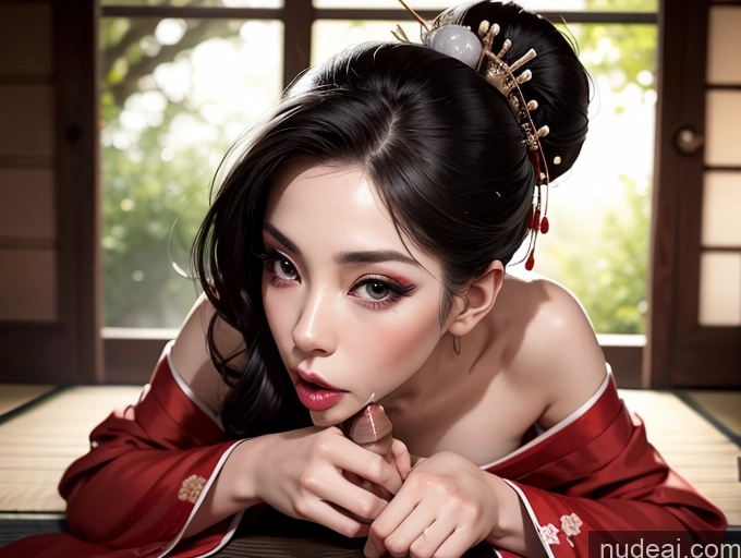 related ai porn images free for Fairer Skin Japanese Black Hair Hair Bun Geisha Small Tits Skinny Blowjob