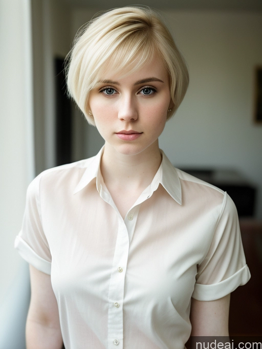 related ai porn images free for Woman Beautiful Fairer Skin 18 Blonde Pixie Russian Shirt Serious