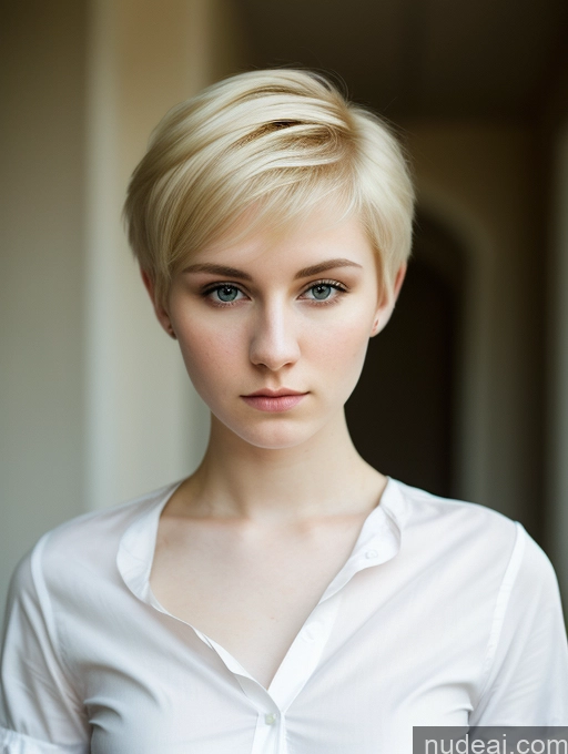 related ai porn images free for Woman Beautiful Fairer Skin 18 Serious Blonde Pixie Russian Shirt