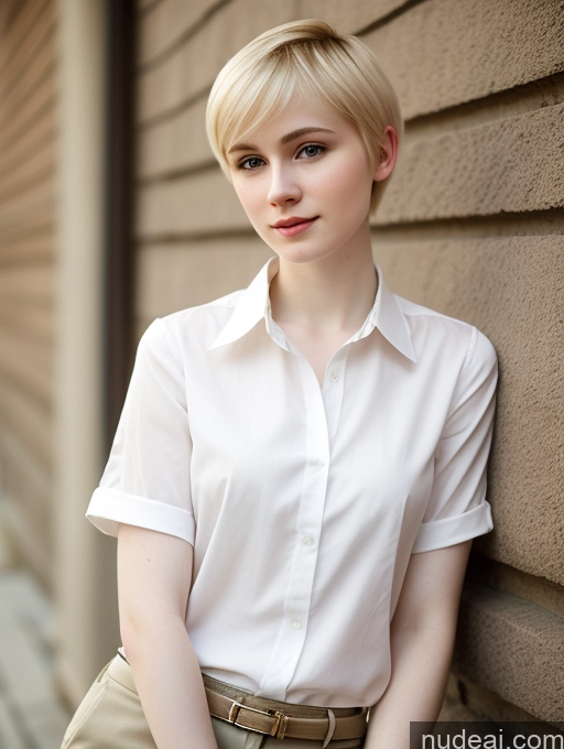 related ai porn images free for Woman Beautiful Fairer Skin 18 Blonde Pixie Russian Shirt