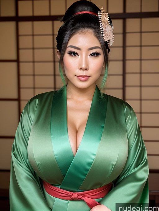 related ai porn images free for Perfect Boobs Beautiful Busty Perfect Body 20s Thick Muscular Ponytail Geisha Japanese Kimono Green Hair