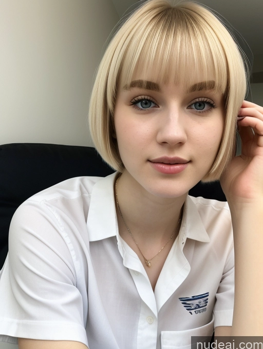 related ai porn images free for Beautiful Fairer Skin 18 Blonde Sorority Russian Close-up View Shirt Short Hair