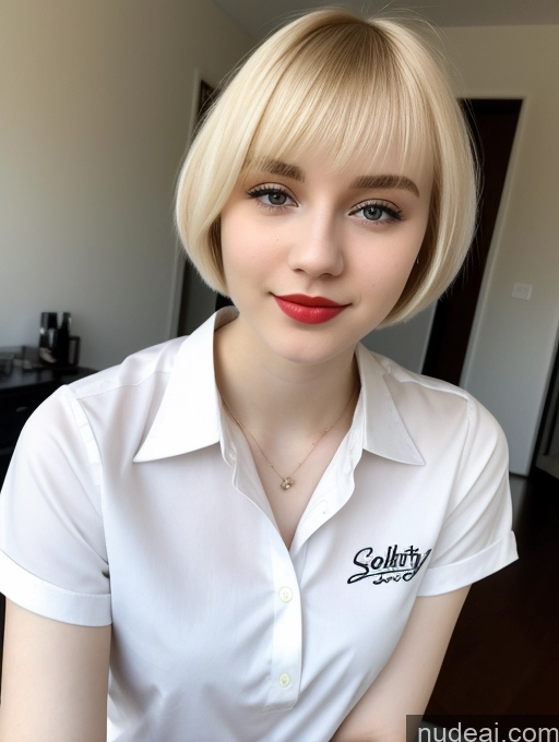 related ai porn images free for Beautiful Fairer Skin 18 Blonde Sorority Russian Close-up View Shirt Short Hair Lipstick