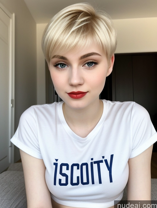 related ai porn images free for Beautiful Fairer Skin 18 Blonde Sorority Russian Close-up View Shirt Lipstick Pixie