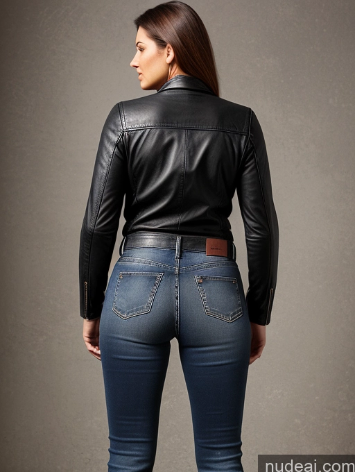 related ai porn images free for Jeans Leather Back View 70s