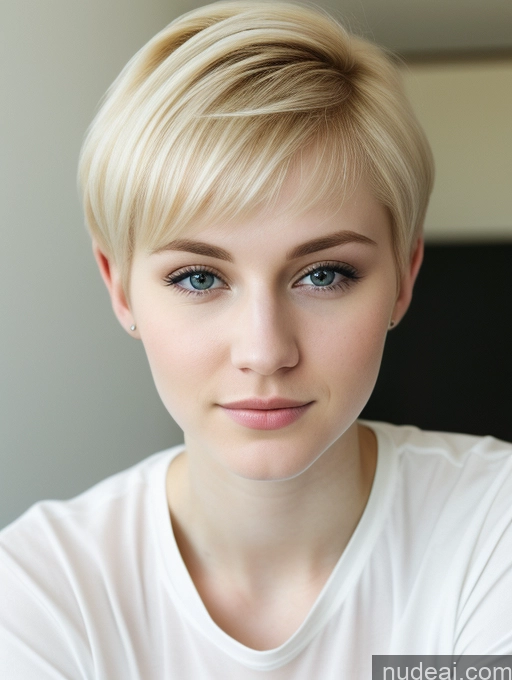 related ai porn images free for Woman Beautiful Fairer Skin 18 Blonde Pixie Russian Close-up View Shirt