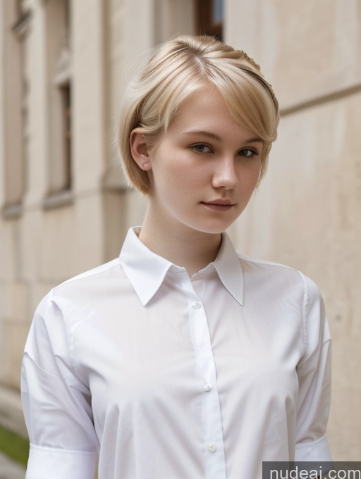 related ai porn images free for Woman Beautiful Fairer Skin 18 Blonde Pixie Shirt Russian Close-up View