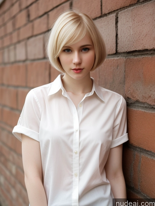 related ai porn images free for Woman One Beautiful Fairer Skin 18 Blonde Short Hair Russian Shirt