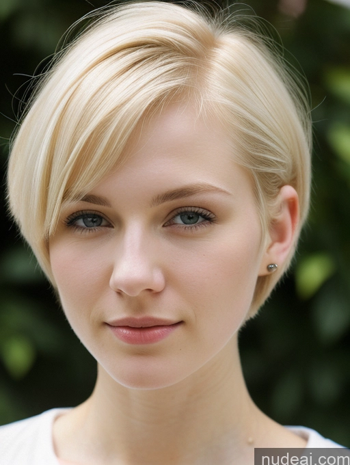 related ai porn images free for Woman One Beautiful Fairer Skin 18 Blonde Short Hair Russian Shirt Close-up View