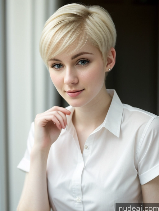 related ai porn images free for Woman Beautiful Fairer Skin 18 Blonde Pixie Russian Close-up View Shirt Detailed