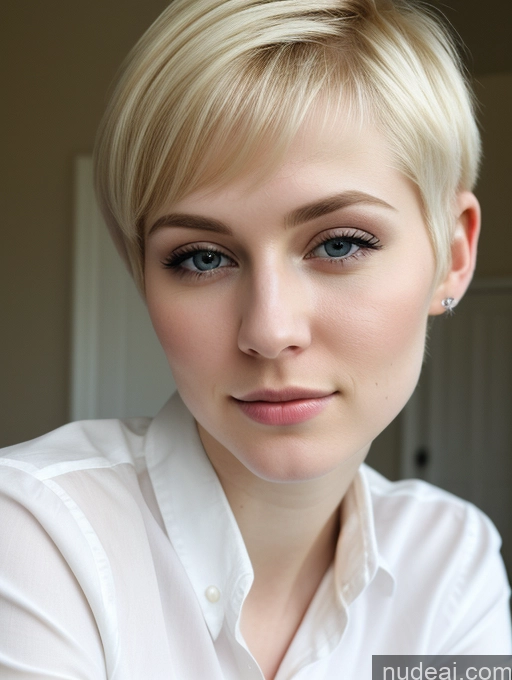 related ai porn images free for Woman Beautiful Fairer Skin 18 Blonde Pixie Russian Close-up View Shirt Detailed