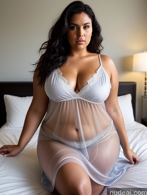 related ai porn images free for Big Ass Chubby Big Hips 40s Serious Black Hair Messy White Nightgown Transparent Dark Lighting Detailed Cleavage Close-up View